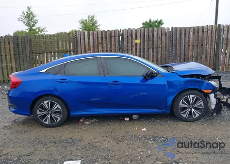 2017 Honda Civic Ex-L from USA, damaged, VIN 19XFC1F71HE017341